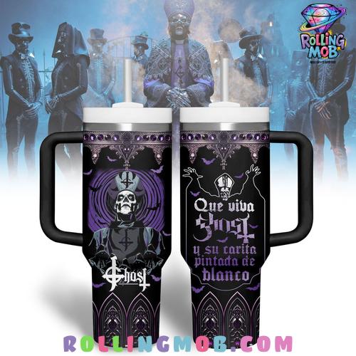 Ghost Band Que Viva Ghost Limited Edition Stanley Tumbler Cup Ghost Band Que Viva Ghost Limited Edition Stanley Tumbler Cup