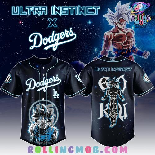 Goku Ultra Instinct x Los Angeles Dodgers 2025 Baseball Jersey Goku Ultra Instinct x Los Angeles Dodgers 2025 Baseball Jersey