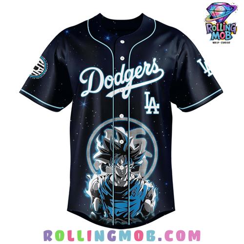 Goku Ultra Instinct x Los Angeles Dodgers 2025 Baseball Jersey Goku Ultra Instinct x Los Angeles Dodgers 2025 Baseball Jersey