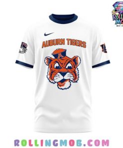 Hello Kitty x Auburn Tigers Football White T-Shirt
