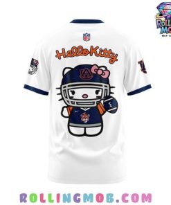 Hello Kitty x Auburn Tiger Football White T Shirt 3