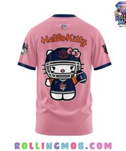 Hello Kitty xAuburn Tiger Football Pink T Shirt 3