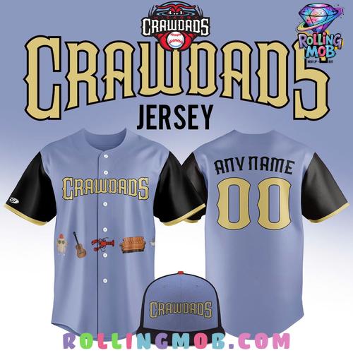Hickory Crawdads Baseball x Friends Day Night 2025 Baseball Jersey Hickory Crawdads Baseball x Friends Day Night 2025 Baseball Jersey