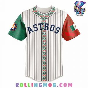 Houston Astros Mexican Heritage Night 2025 Striped Baseball Jersey