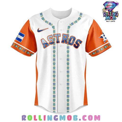 Houston Astros Salvadoran Heritage 2025 Baseball Jersey Houston Astros Salvadoran Heritage 2025 Baseball Jersey