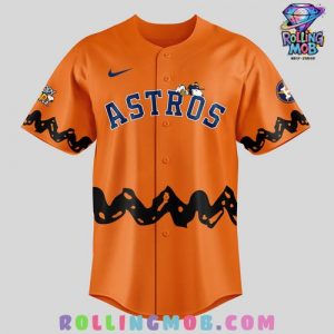 Houston Astros x 75th Anniversary Of Peanuts Baseball Jersey
