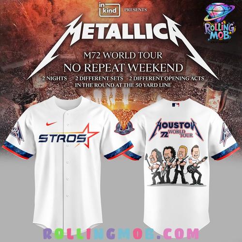 Houston Astros x Metallica 2025 Baseball Jersey Houston Astros x Metallica 2025 Baseball Jersey
