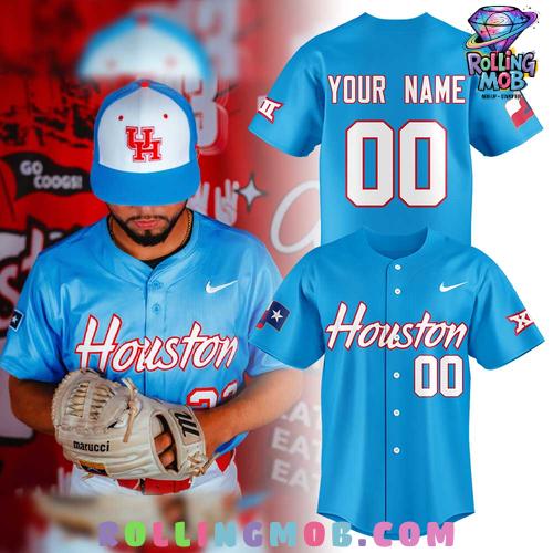 Houston Cougars Baseball 2025 City Connect Limited Baseball Jersey Houston Cougars Baseball 2025 City Connect Limited Baseball Jersey