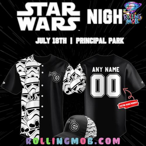 Iowa Chicago Cubs Star Wars Night 2025 Baseball Jersey Iowa Chicago Cubs Star Wars Night 2025 Baseball Jersey
