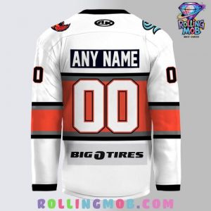 Kansas City Mavericks 2025 Kelly Cup Playoffs Official White Hockey Jersey 3