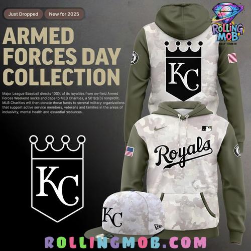 Kansas City Royals 2025 Armed Forces Day Collection Hoodie Kansas City Royals 2025 Armed Forces Day Collection Hoodie