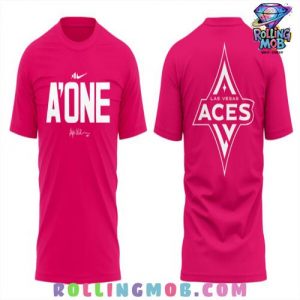 Las Vegas Aces One Night 2025 Pink T-Shirt