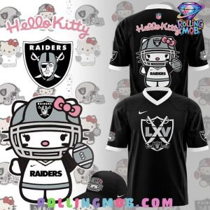 Las Vegas Raiders x Hello Kitty Black Football Jersey