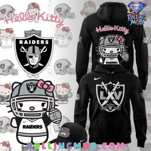 Las Vegas Raiders x Hello Kitty Black Hoodie