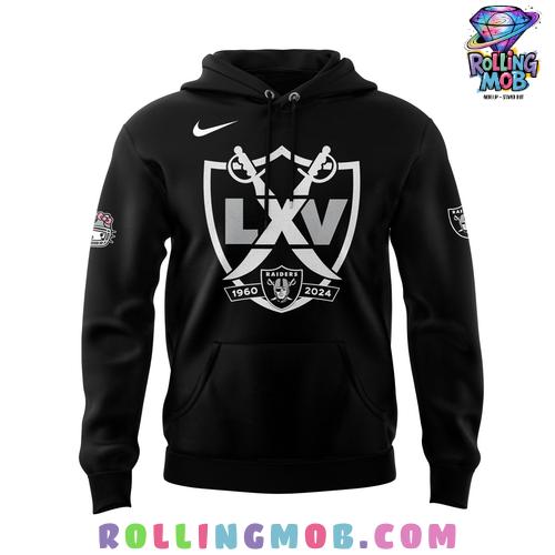 Las Vegas Raiders x Hello Kitty Black Hoodie Las Vegas Raiders x Hello Kitty Black Hoodie