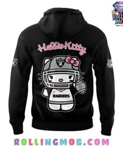 Las Vegas Raiders x Hello Kitty Black Hoodie 3