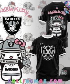 Las Vegas Raiders x Hello Kitty Black T-Shirt