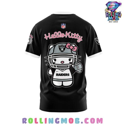 Las Vegas Raiders x Hello Kitty Black T-Shirt Las Vegas Raiders x Hello Kitty Black T-Shirt