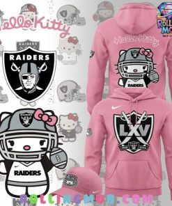 Las Vegas Raiders x Hello Kitty Pink Hoodie