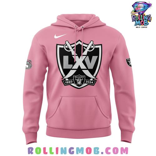 Las Vegas Raiders x Hello Kitty Pink Hoodie Las Vegas Raiders x Hello Kitty Pink Hoodie