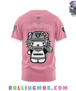 Las Vegas Raiders x Hello Kitty Pink T Shirt 3