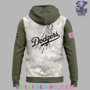Los Angeles Dodgers 2025 Armed Forces Day Collection Hoodie 3