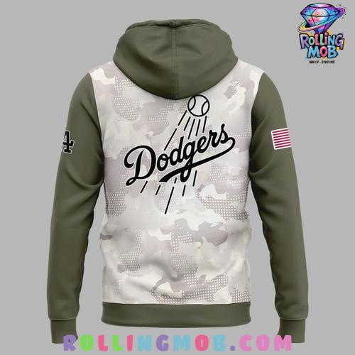 Los Angeles Dodgers 2025 Armed Forces Day Collection Hoodie Los Angeles Dodgers 2025 Armed Forces Day Collection Hoodie