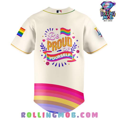 Los Angeles Dodgers Pride Celebration Baseball Jersey Los Angeles Dodgers Pride Celebration Baseball Jersey