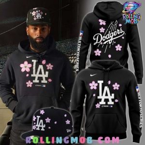 Los Angeles Dodgers MLB Tokyo Series 2025 Black Hoodie