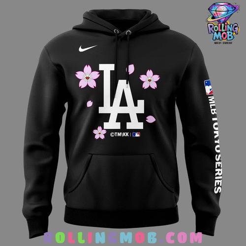 Los Angeles Dodgers MLB Tokyo Series 2025 Black Hoodie Los Angeles Dodgers MLB Tokyo Series 2025 Black Hoodie