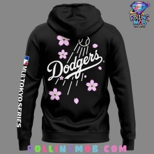 Los Angeles Dodgers MLB Tokyo Series 2025 Black Hoodie 3
