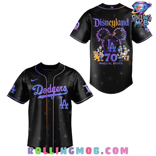 Los Angeles Dodgers x Disneyland 70th Anniversary Edition Baseball Jersey Los Angeles Dodgers x Disneyland 70th Anniversary Edition Baseball Jersey