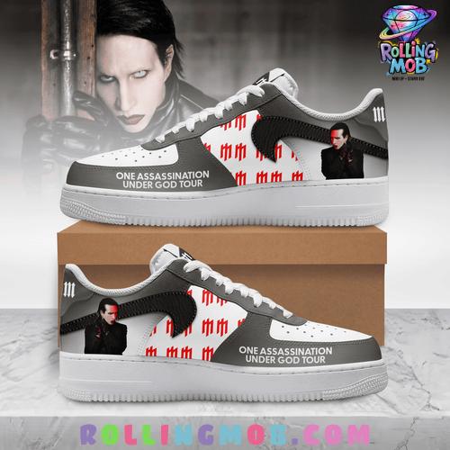 Marilyn Manson One Assassination Under God Tour Nike Air Force 1 Marilyn Manson One Assassination Under God Tour Nike Air Force 1