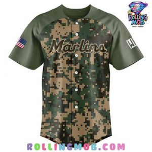 Miami Marlins Military Appreciation 2025 Baseball Jersey 2