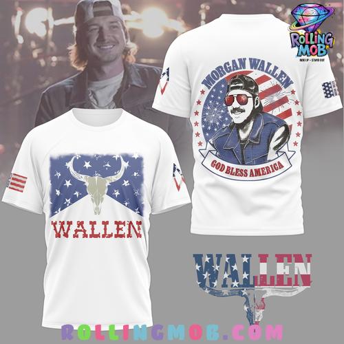Morgan Wallen God Bless America Patriotic T-Shirt Morgan Wallen God Bless America Patriotic T-Shirt