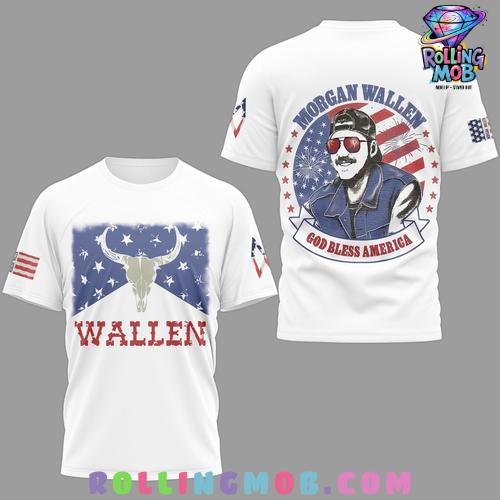Morgan Wallen God Bless America Patriotic T-Shirt Morgan Wallen God Bless America Patriotic T-Shirt