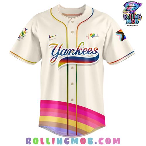 New York Yankees x Mets Pride Celebration Baseball Jersey New York Yankees x Mets Pride Celebration Baseball Jersey