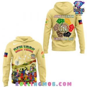 New York Yankees Juneteenth Freedom Day 2025 Hoodie 2 2