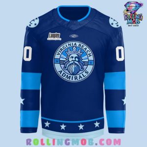 Norfolk Admirals 2025 Virginia Beach Official Hockey Jersey 2