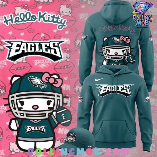 Philadelphia Eagles x Hello Kitty 2024 Hoodie Philadelphia Eagles x Hello Kitty 2024 Hoodie