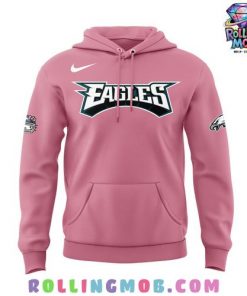 Philadelphia Eagles x Hello Kitty Night 2024 Pink Hoodie