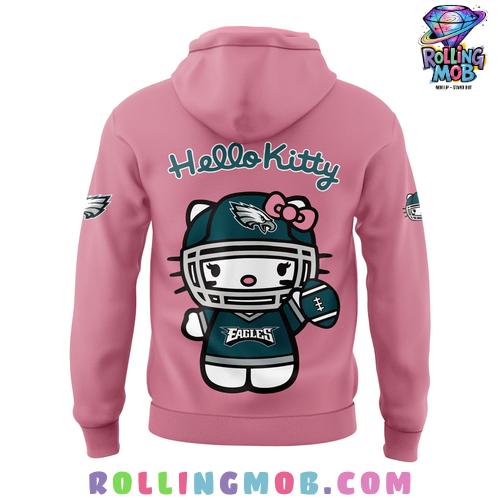 Philadelphia Eagles x Hello Kitty Night 2024 Pink Hoodie Philadelphia Eagles x Hello Kitty Night 2024 Pink Hoodie