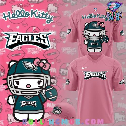Philadelphia Eagles x Hello Kitty Night 2024 T-Shirt Philadelphia Eagles x Hello Kitty Night 2024 T-Shirt