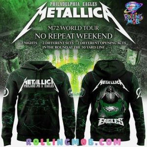 Philadelphia Eagles x Metallica M72 Word Tour 2025 Limited Hoodie