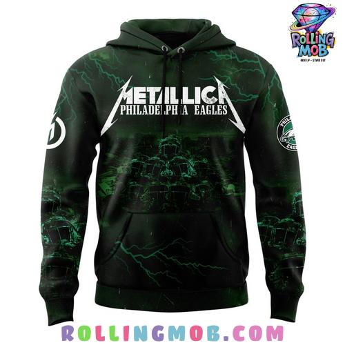 Philadelphia Eagles x Metallica M72 Word Tour 2025 Limited Hoodie Philadelphia Eagles x Metallica M72 Word Tour 2025 Limited Hoodie