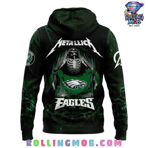 Philadelphia Eagles x Metallica M72 Word Tour 2025 Limited Hoodie Philadelphia Eagles x Metallica M72 Word Tour 2025 Limited Hoodie
