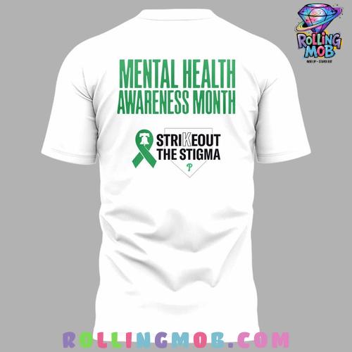 Philadelphia Phillies Never Fightin Alone Mental Health Awareness T-Shirt Philadelphia Phillies Never Fightin Alone Mental Health Awareness T-Shirt