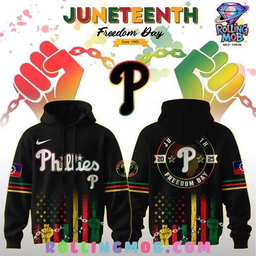 Philadelphia Phillies Juneteenth Day 2025 Special Hoodie Philadelphia Phillies Juneteenth Day 2025 Special Hoodie