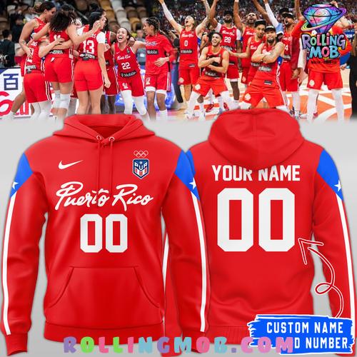Puerto Rico Basketball Olympic Paris 2024 Hoodie Puerto Rico Basketball Olympic Paris 2024 Hoodie