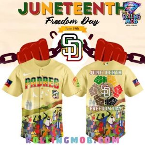San Diego Padres Juneteenth Freedom Day 2025 Baseball Jersey